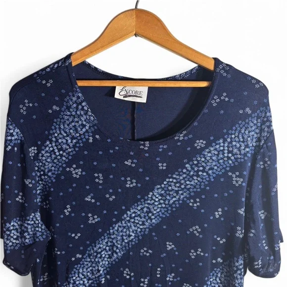 Blue Patterned Dress - Picture 2 of 6